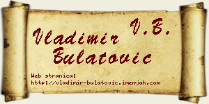 Vladimir Bulatović vizit kartica